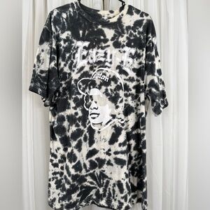 Eazy-E Tie Dye Graphic T Shirt Men’s 2XL Black White Hip Hop Tee